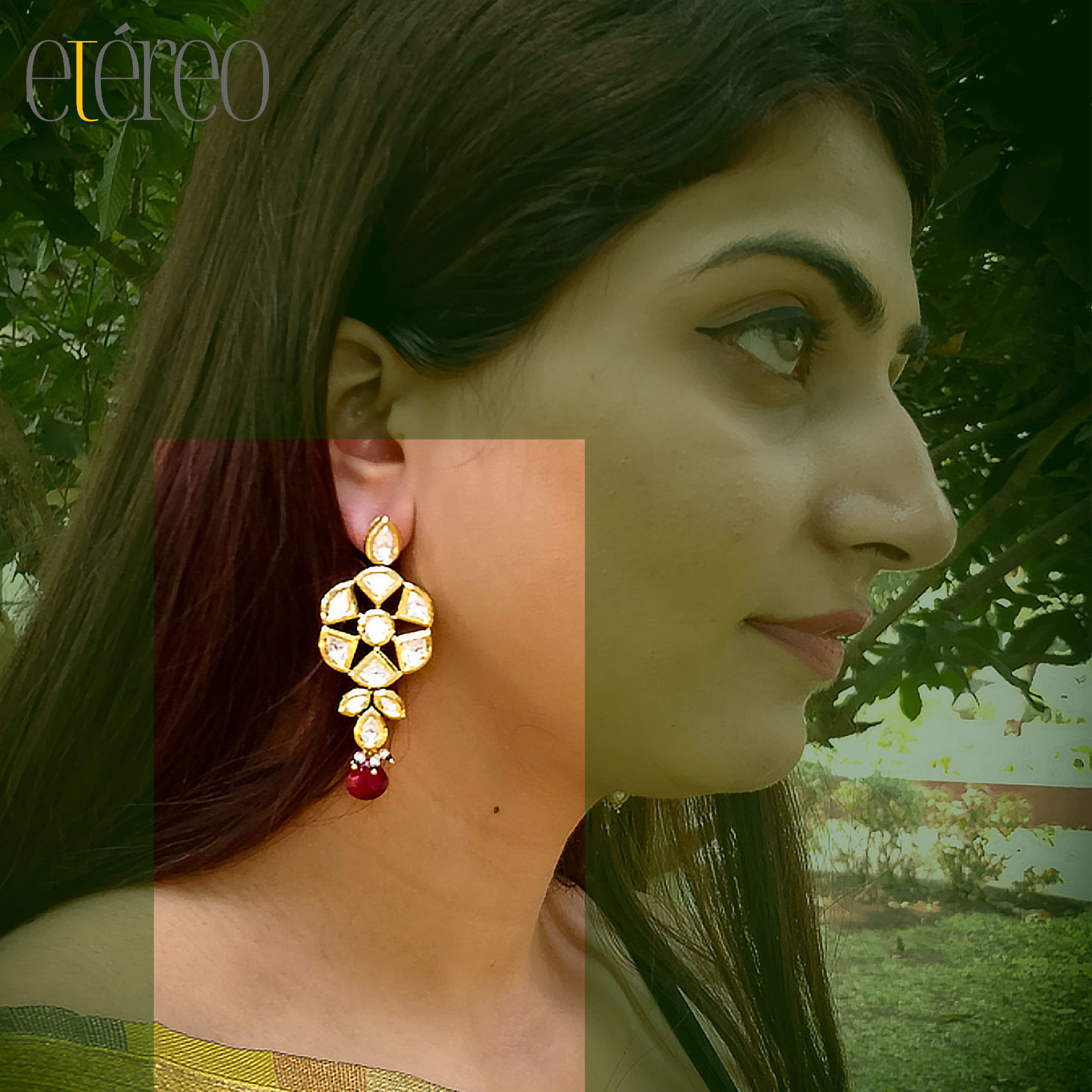 ER2006-Kundan round earrings ER2006-Kundan round earrings