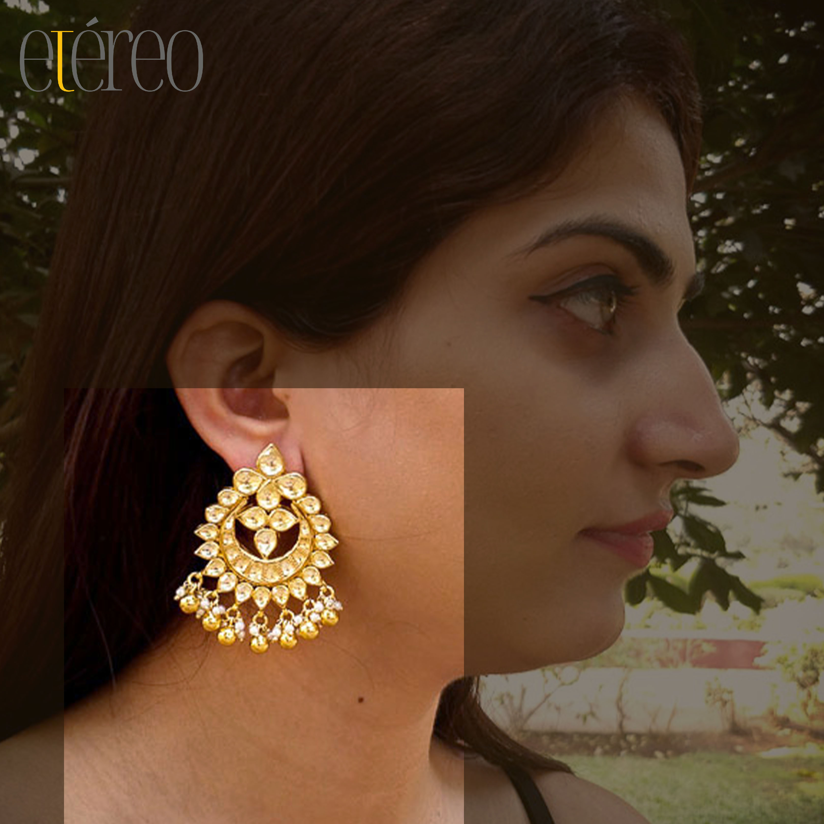 ER2017-Kundan big tops with golden and white pearls